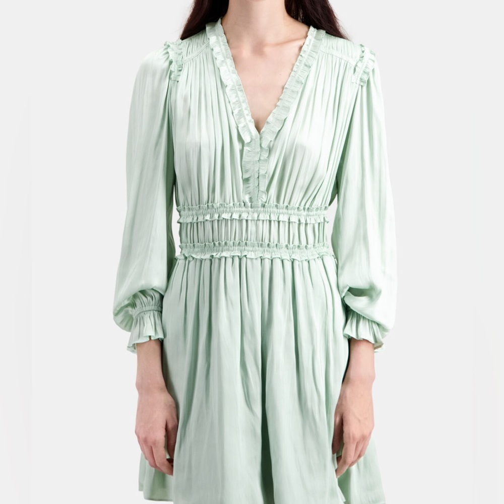 NWT! The Kooples Elegant Mint Green Women's Dress, Size 1 - Picture 5 of 16